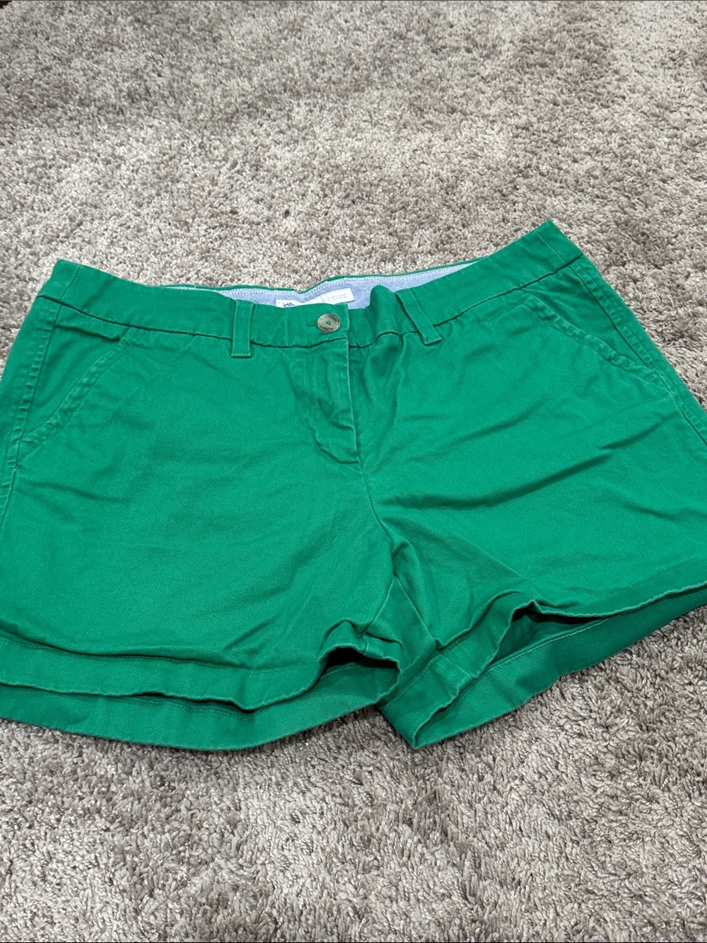 Southern Tide Women's Green Casual Cotton Shorts